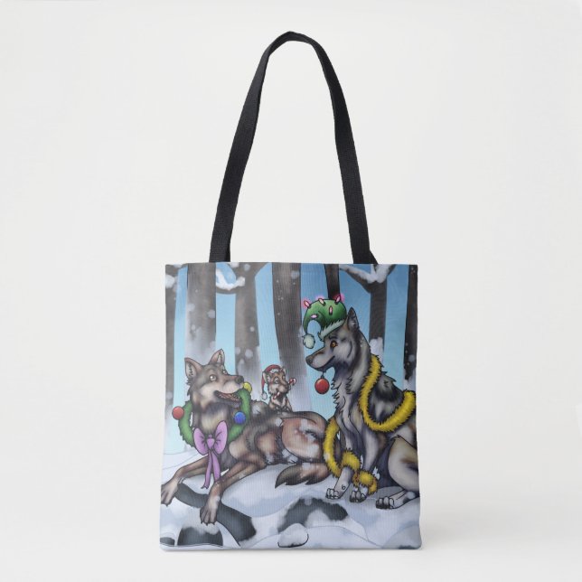 Tote Bag Loups de vacances (Devant)