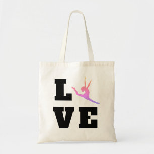 Tote Bag Love Dance Danseuse colorée