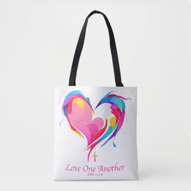Tote Bag Love One Another Bible Verse John 1334 (Devant)