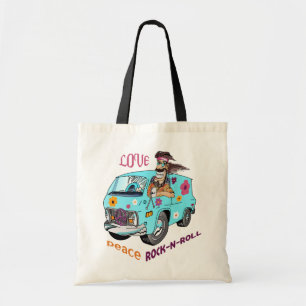 Tote Bag Love Peace Rock N Roll