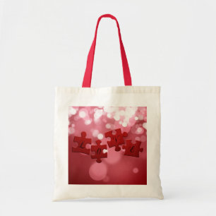 Tote Bag Love Script Puzzle Pièces