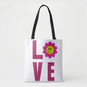 Tote Bag Love Sunflower
