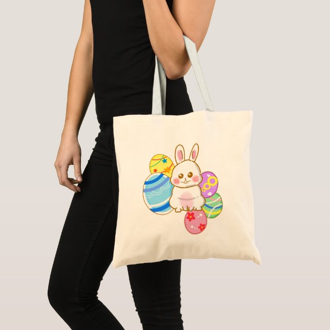 Tote Bag Lovely Easter Rabbit (Devant (produit))