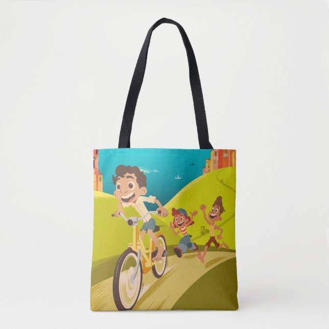 Tote Bag Luca | Illustration La Grande Corsa (Devant)