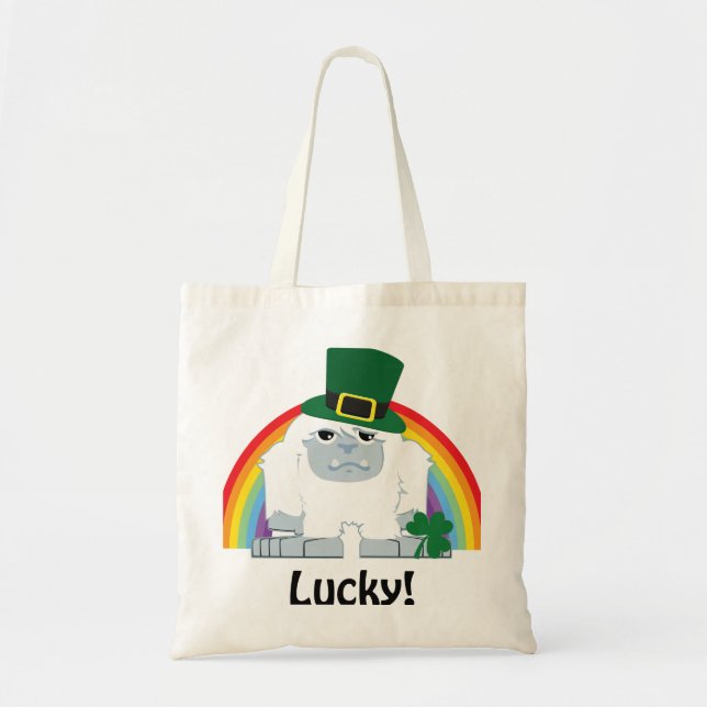 Tote Bag Lucky Yeti Leprechaun (Devant)