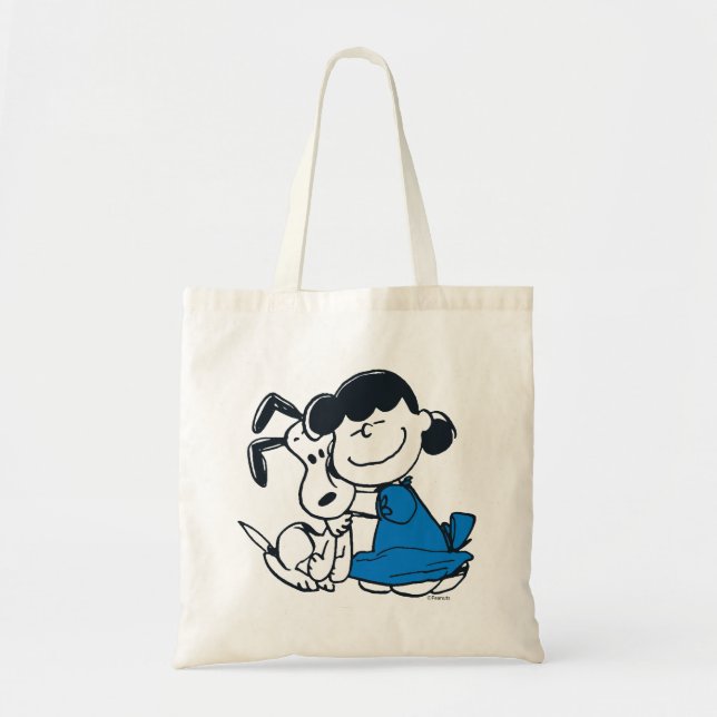 Tote Bag Lucy Hugging Snoopy (Devant)