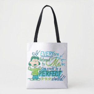 Tote Bag Lucy "Si Tout Le Monde M'Écoutait..."