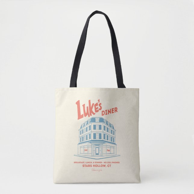 Tote Bag Luke’s Diner Stars Hollow Design (Devant)