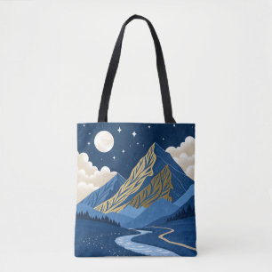 Tote Bag Lumière de la lune de montagne