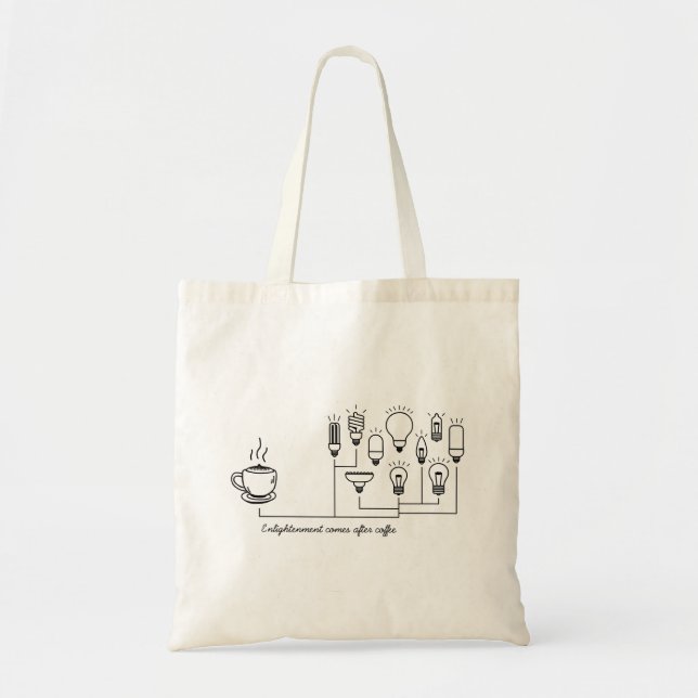 Tote Bag Lumière sur le café (Devant)