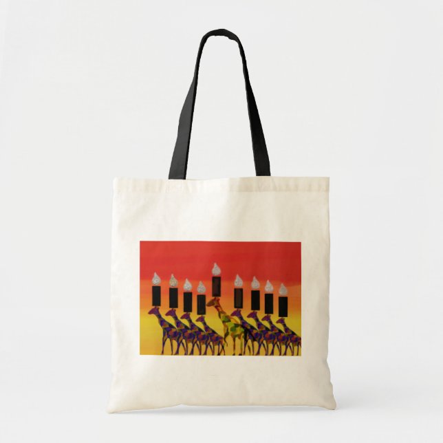 Tote Bag Lumières de Hannukah (Devant)
