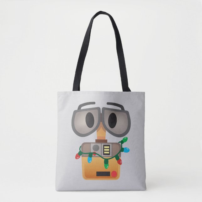 Tote Bag Lumières de Noël WALL-E (Devant)