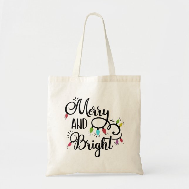 Tote Bag lumières de vacances joyeuses et lumineuses (Devant)
