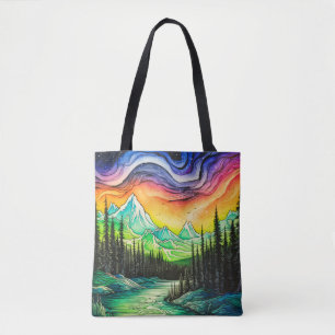 Tote Bag Lumineuses lumières du Nord
