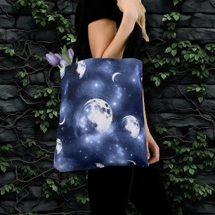 Tote Bag Luminosité de la lune   Phases de la lune dans les