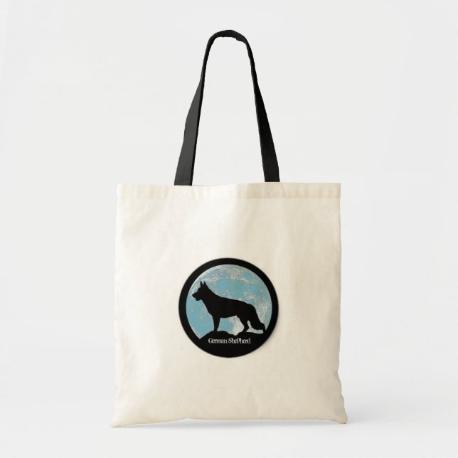 Tote Bag Lune de berger allemand - GSR côtier (Devant)