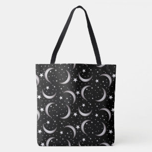 Tote Bag Lune et étoiles