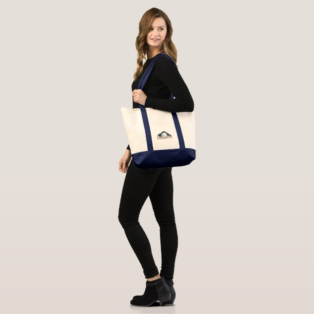 Tote Bag Lune foncée produit de la toile de marque Fourre-t (Devant (modèle))