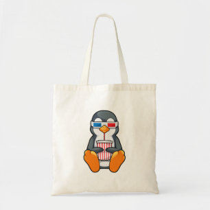 Tote Bag Lunettes de cinéma Penguin Coupe de boisson