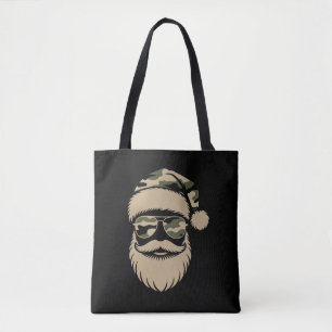Tote Bag Lunettes de soleil camouflage Santa Claus Noël 
