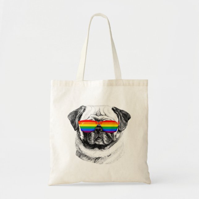 Tote Bag Lunettes de soleil carlin Pride (Devant)