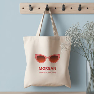Tote Bag Lunettes de soleil Pink Sunnies, œil de chat, Ente