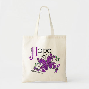 Tote Bag Lupus de papillon en verre souillé