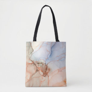 Tote Bag Luxe Abstrait : Art de l'encre d'alcool