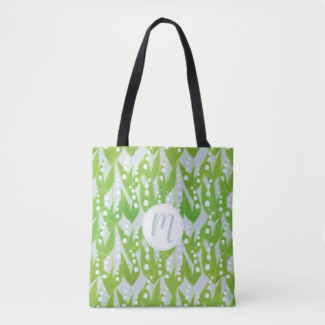 Tote Bag Lys de la Vallée Motif Floral (Devant)