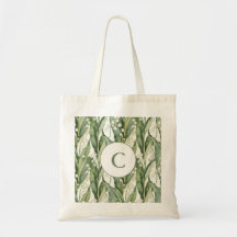 Lys de monogramme de l'aquarelle Motif de la vallé