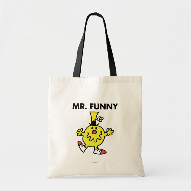Tote Bag M. Funny | Visage drôle (Devant)