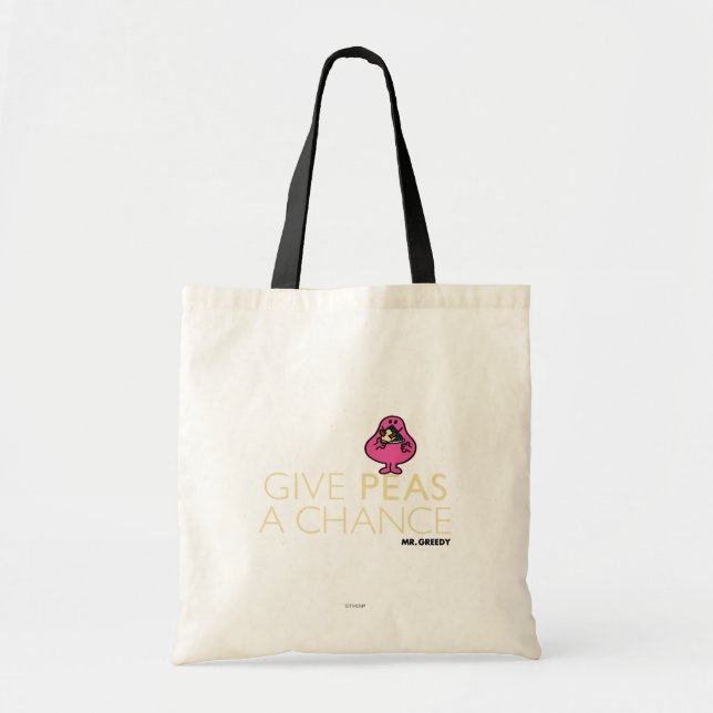Tote Bag M. Greedy | Donnez Une Chance Aux Pois (Devant)