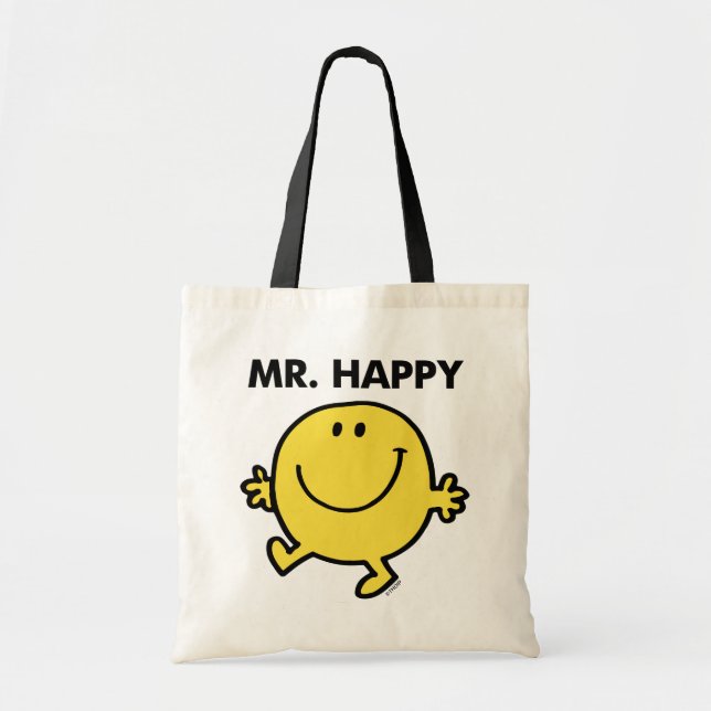 Tote Bag M. Happy | Danse et sourire (Devant)
