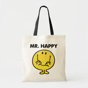 Tote Bag M. Happy   Visage souriant géant