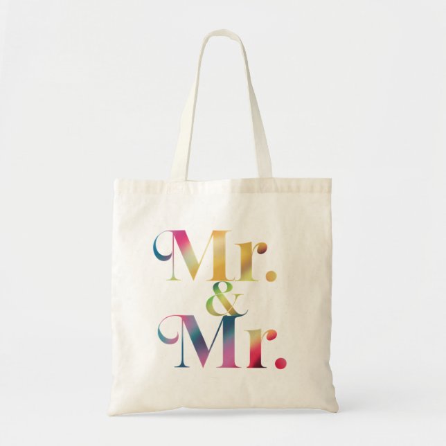 Tote Bag M. & M. Gay Bachelor Party Mariage gay (Devant)