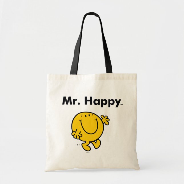 Tote Bag M. Men | M. Happy Est Toujours Heureux (Devant)