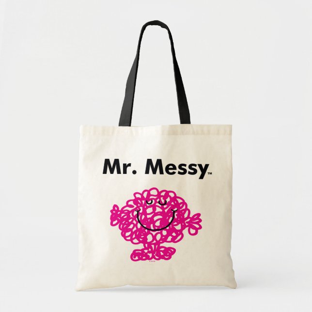 Tote Bag M. Men | M. Messy Est Mignon, Mais Mal (Devant)