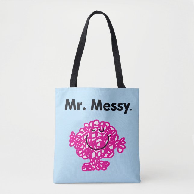 Tote Bag M. Men | M. Messy Est Mignon, Mais Mal (Devant)