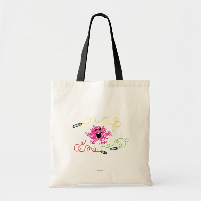 Tote Bag M. Messy Joue Avec Des Crayons (Devant)