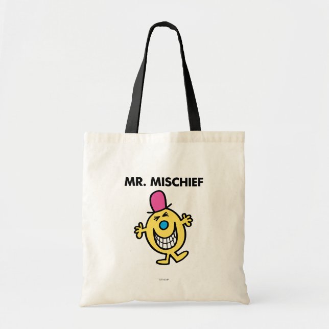 Tote Bag M. Mischief | Sourire avec joie (Devant)
