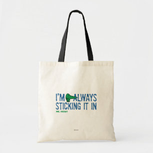 Tote Bag M. Nosey Nosing Autour   Lettres bleues