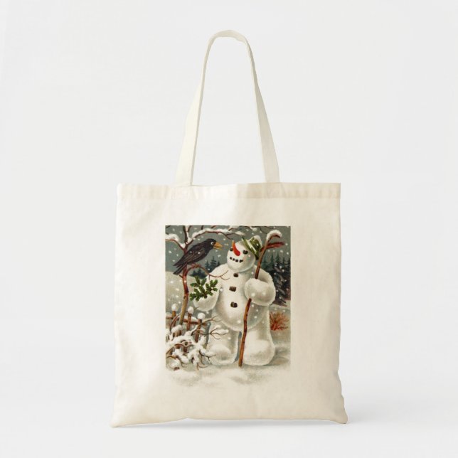 Tote Bag M. Snowman et M. Crow (Devant)