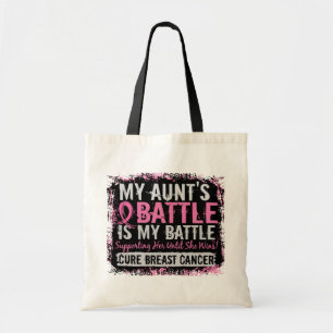 Tote Bag Ma bataille tante de trop 2 cancers du sein