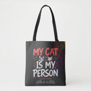 Tote Bag Ma Chat Est Ma Personne Je Suis Le Stagiaire Citat