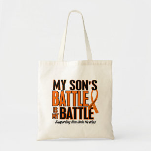 Tote Bag Ma de bataille leucémie de fils trop