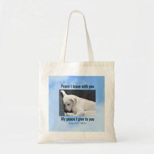 Tote Bag Ma Paix Je Vous Donne La Bible Verse Mignonne Chie