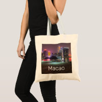 Macao Casino Skyline Panorama Chine Nuit