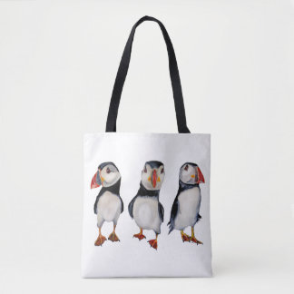 Tote Bag macareux en septembre