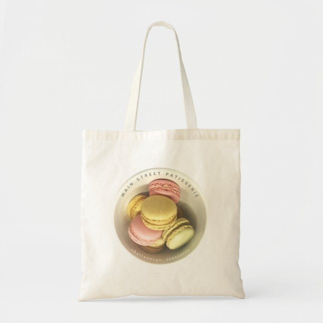Tote Bag Macarons Bowl Photo Alimentation Pâtisserie d'entr (Devant)