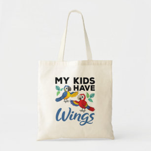 Tote Bag Macaw Parrot Propriétaire Mignonne Mes Enfants Ont
